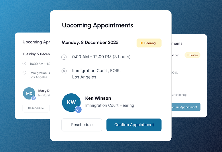 ClerqLegal notice processing analytics and deadline tracking dashboard